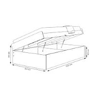 Cama Solteiro Camila Branco Com Colchão - Framar Móveis - 2