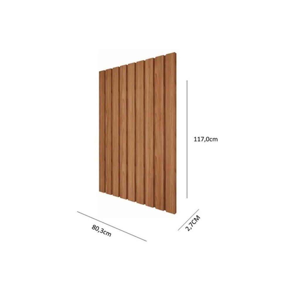 Complemento Multiuso De Banheiro Painel Ripado 80cm Freijo - Mgm - 2