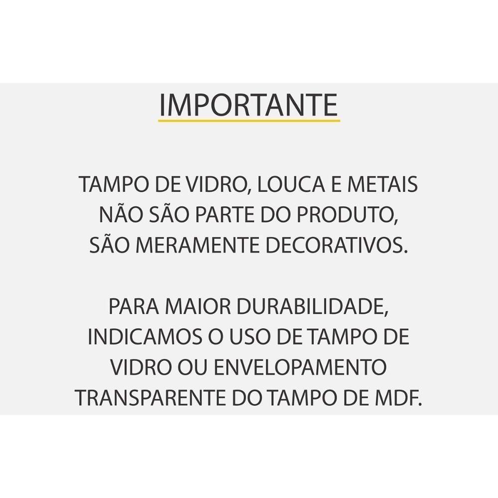 Bancada De Banheiro Balcão Rainha C- 1 Gaveta E 1 Nicho 70cm Branca-nature - Nesher - 3