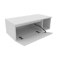 Conjunto De Banheiro Balcão Suspenso Bn3601 S- Cuba 80cm E Armário C- Espelho Bn3609 Branco - Tecno Mobili - 3