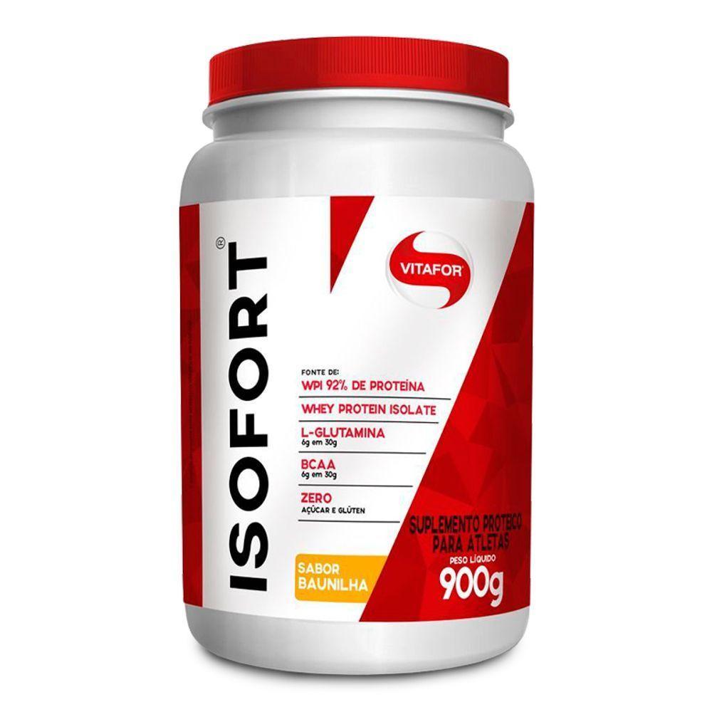 Kit 2 Whey Protein Isofort Vitafor 900g Baunilha - 6