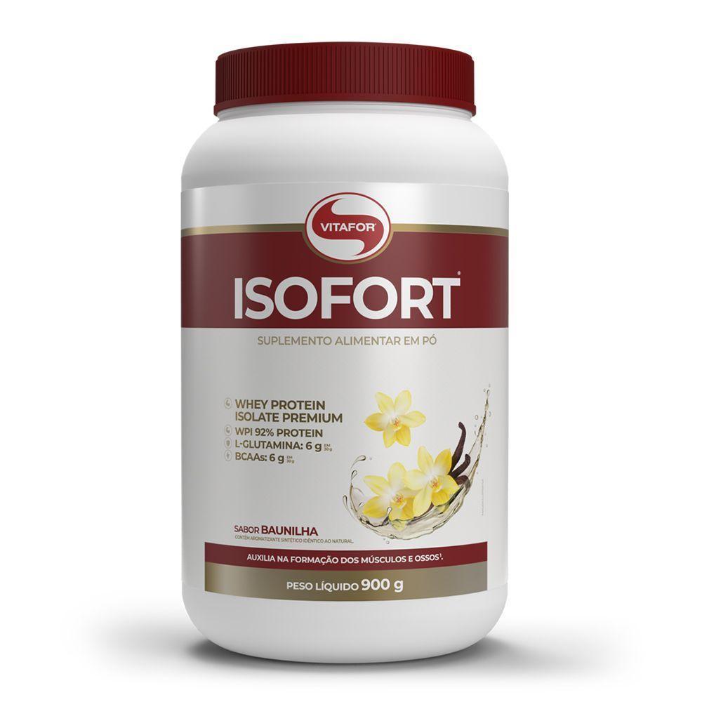 Kit 2 Whey Protein Isofort Vitafor 900g Baunilha - 7