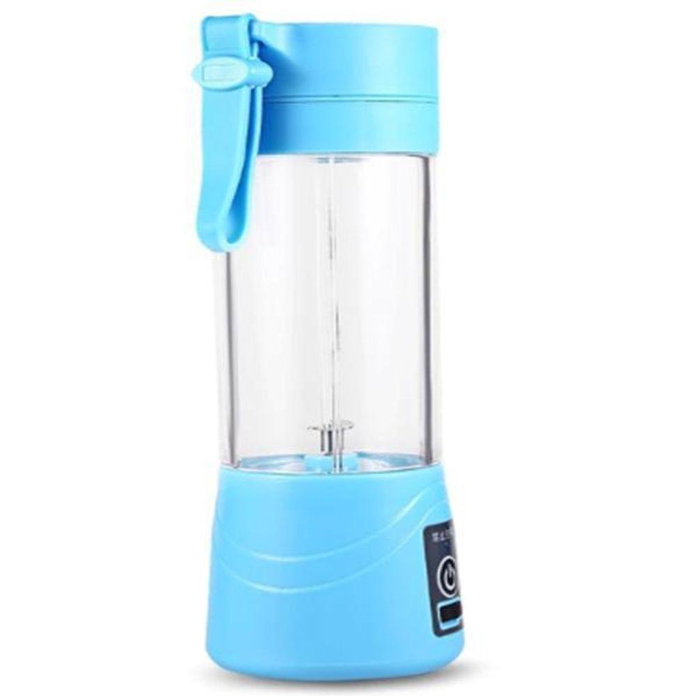 Mini Liquidificador Mixer Juice Usb Garrafa Portatil Azul - 1