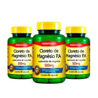 Kit 03 Cloreto De Magnésio P A Maxinutri 500mg 60 Cápsulas - 1