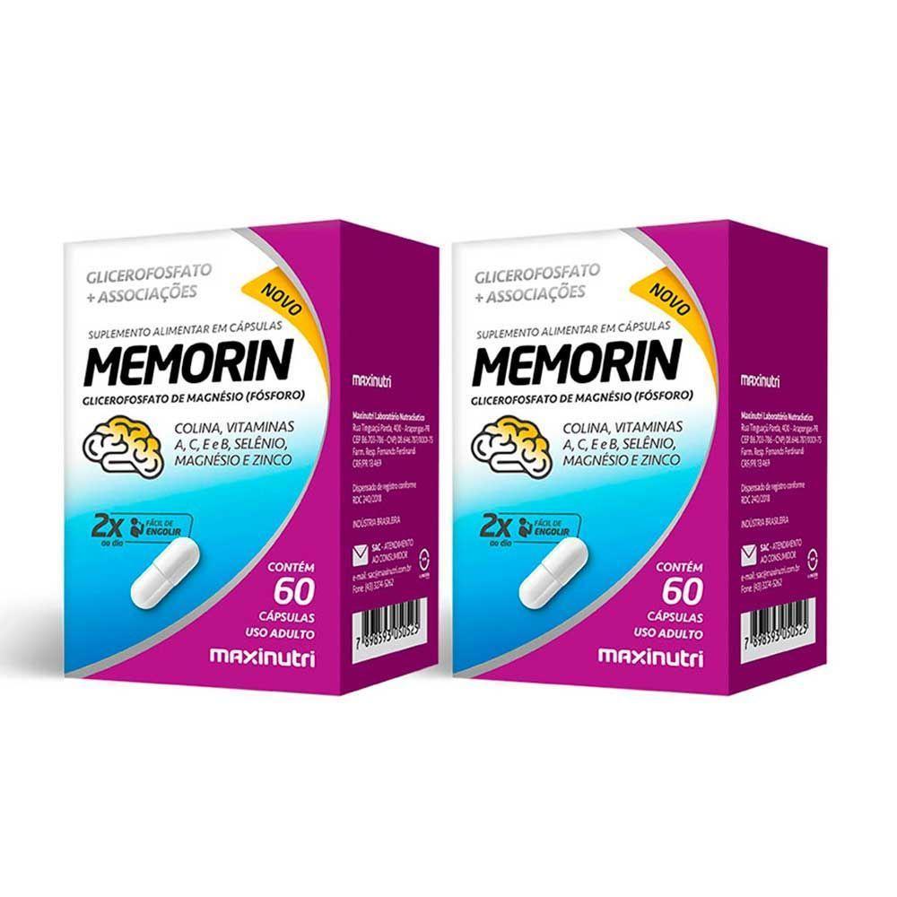Kit 02 Memorin Fosforo E Vitaminas Maxinutri 60 Capsulas - 1