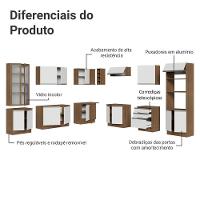 Armário De Cozinha Completa 549cm Rustic-branco Glamy Madesa 01 Rustic-branco - 2