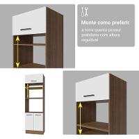 Armário De Cozinha Completa 549cm Rustic/branco Agata Madesa 01 Rustic/branco - 9