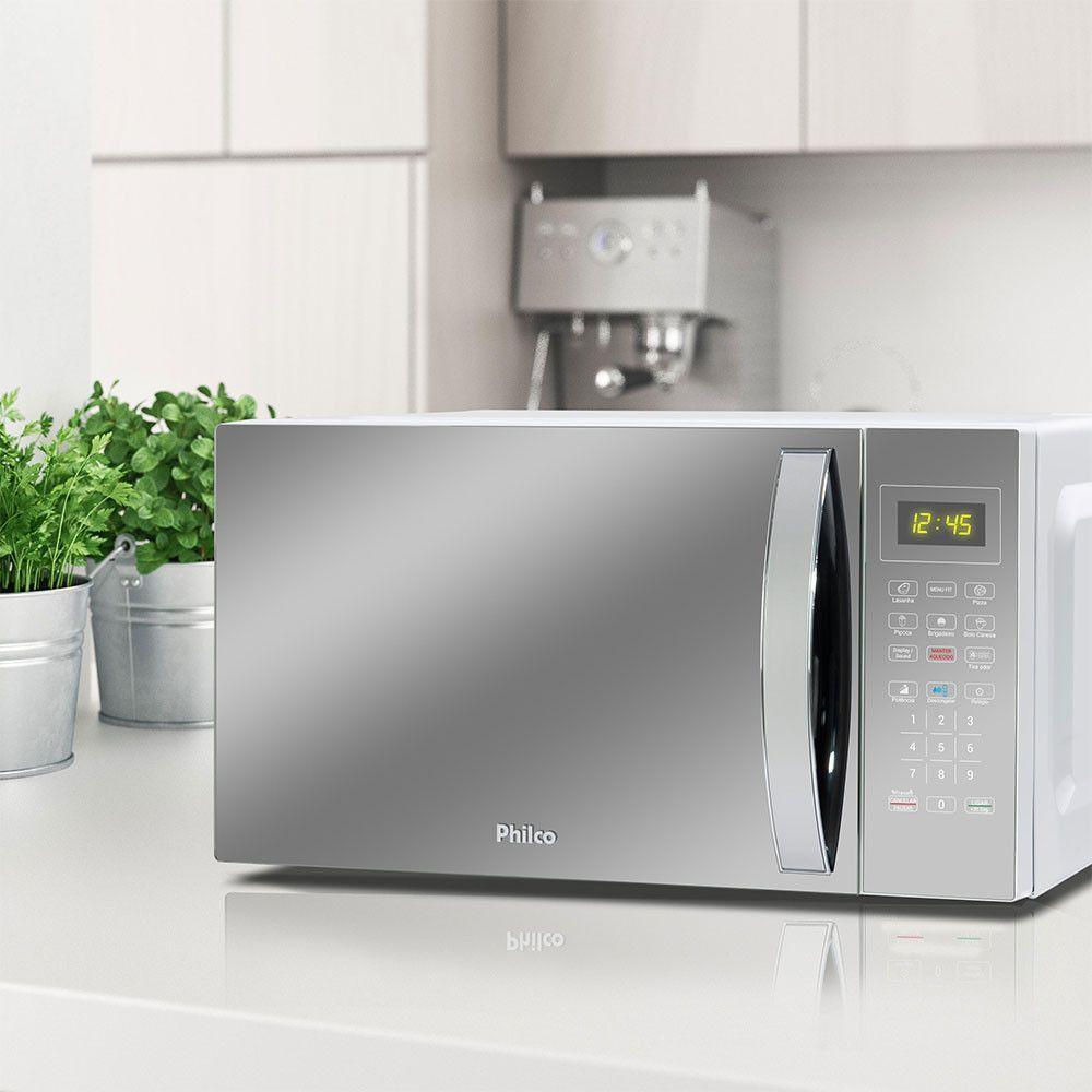 Microonda PMO38E Limpa Fácil 33 Litros Philco Branco 110V - 2