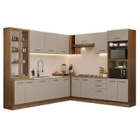 Armário De Cozinha Completa 549cm Rustic/crema Agata Madesa 01 Rustic/crema - 2
