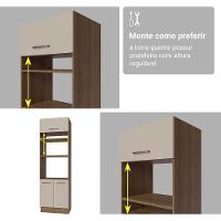 Armário De Cozinha Completa 549cm Rustic/crema Agata Madesa 01 Rustic/crema - 9