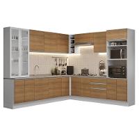 Armário De Cozinha Completa 549cm Branco/rustic Glamy Madesa 01 Branco/rustic - 2