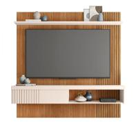 Painel Jade Para Tv Até 65 Polegada Freijo Off White Caemmun Freijo Com Off White - 2