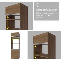 Armário De Cozinha Completa 549cm Rustic Glamy Madesa 01 Rustic