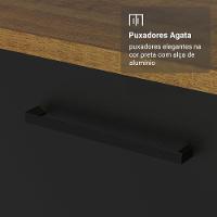 Armário De Cozinha Completa 549cm Rustic/preto Agata Madesa 01 Rustic/preto - 8