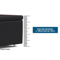 Cama Box Baú Universal Solteiro Physical Tecido Nero (88x188x25) - Ortobom - 5