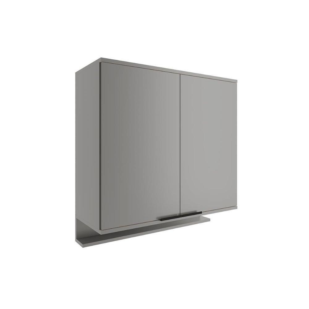 Armário De Cozinha Modulado Alpha 2502 Com 2 Portas 80cm Cinza - 1