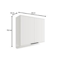 Armário De Cozinha Modulado Alpha 2502 Com 2 Portas 80cm Cinza - 3