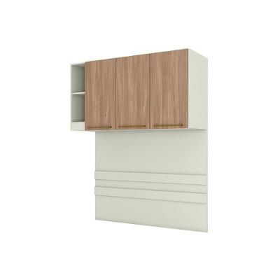 Guarda Roupa Modulado Casal Armário Ponte Aéreo MC13 3 Portas Areia-Jequitibá