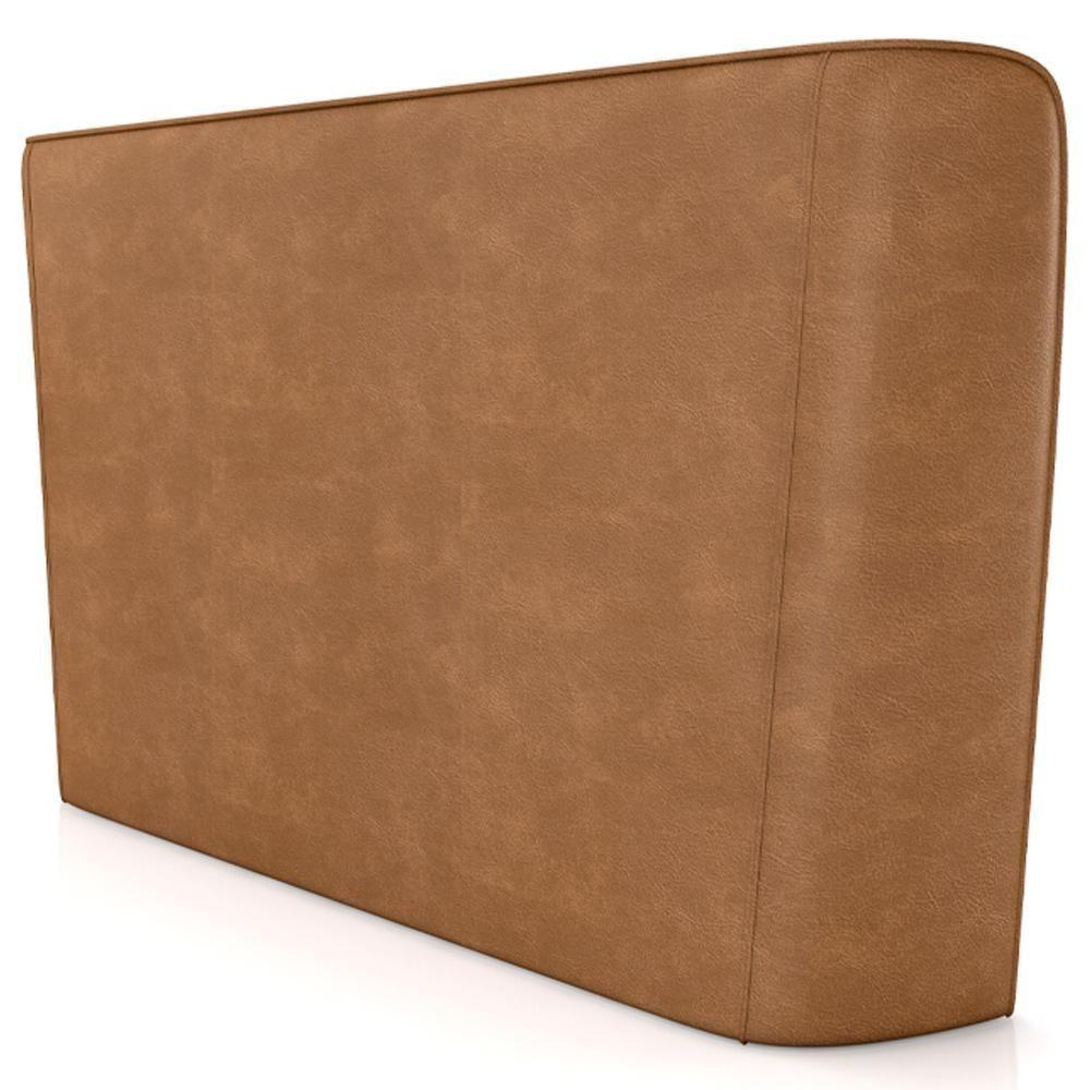 Cabeceira Cama Box Queen 160cm Nilo P05 Couríssimo Whisky Bouclê Cru - Lyam Decor - 7