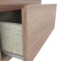 Mesa De Apoio E Cabeceira 2 Gavetas Chanfradas - Campeche - Jequitibá Brilho - 5