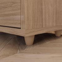 Mesa De Apoio E Cabeceira 2 Gavetas Chanfradas - Campeche - Jequitibá Brilho - 6