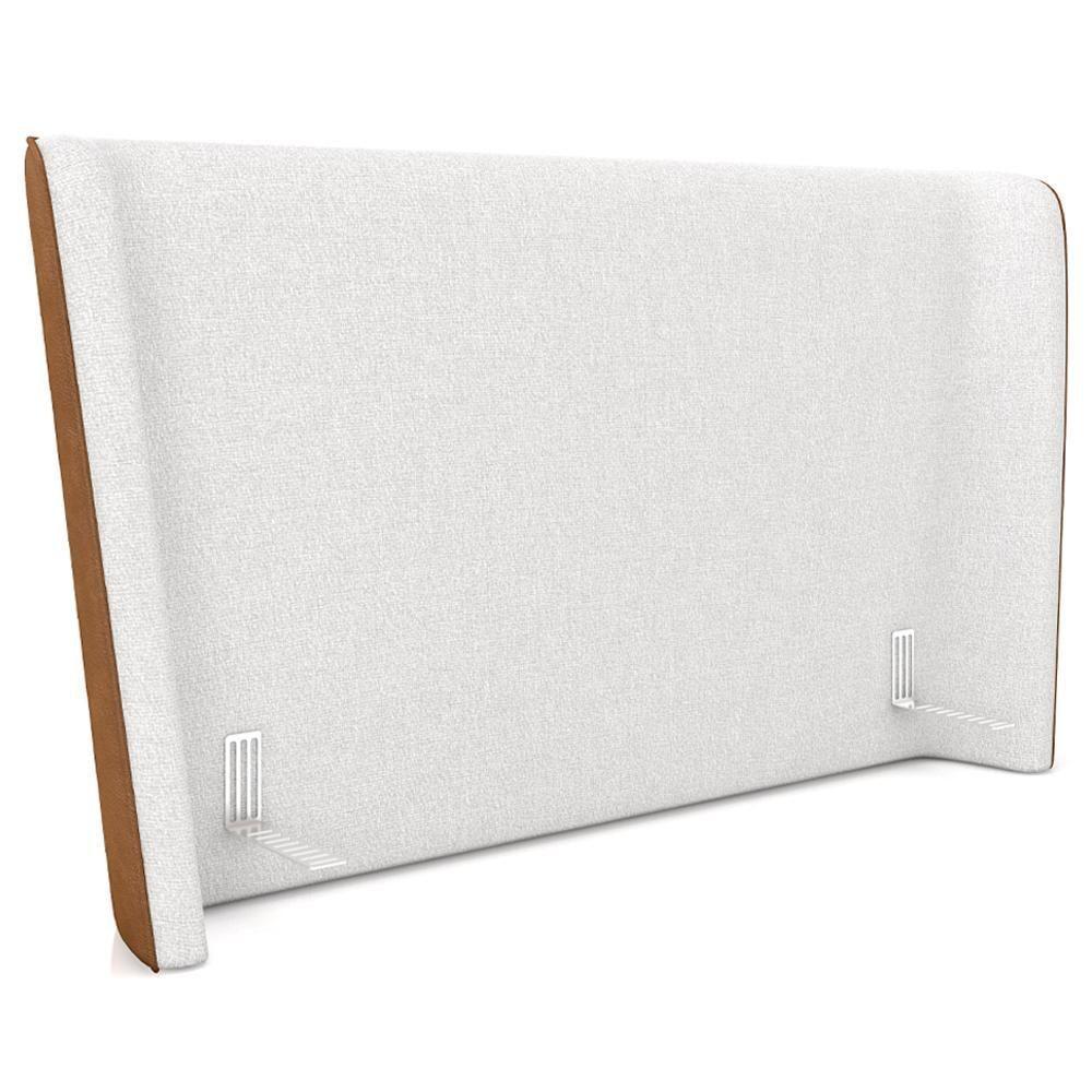 Cabeceira Cama Box King 195cm Nilo P05 Couríssimo Whisky Bouclê Cru - Lyam Decor - 2