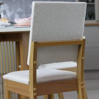 Kit Com 4 Cadeiras De Jantar Milla - Nature - Linho - 5