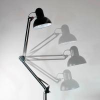 Luminaria Abajur Chao Articulada Metal E27 Iluminaçao Mesa Sofa Quarto Sala Trabalho Estudos Home Office Decoraçao