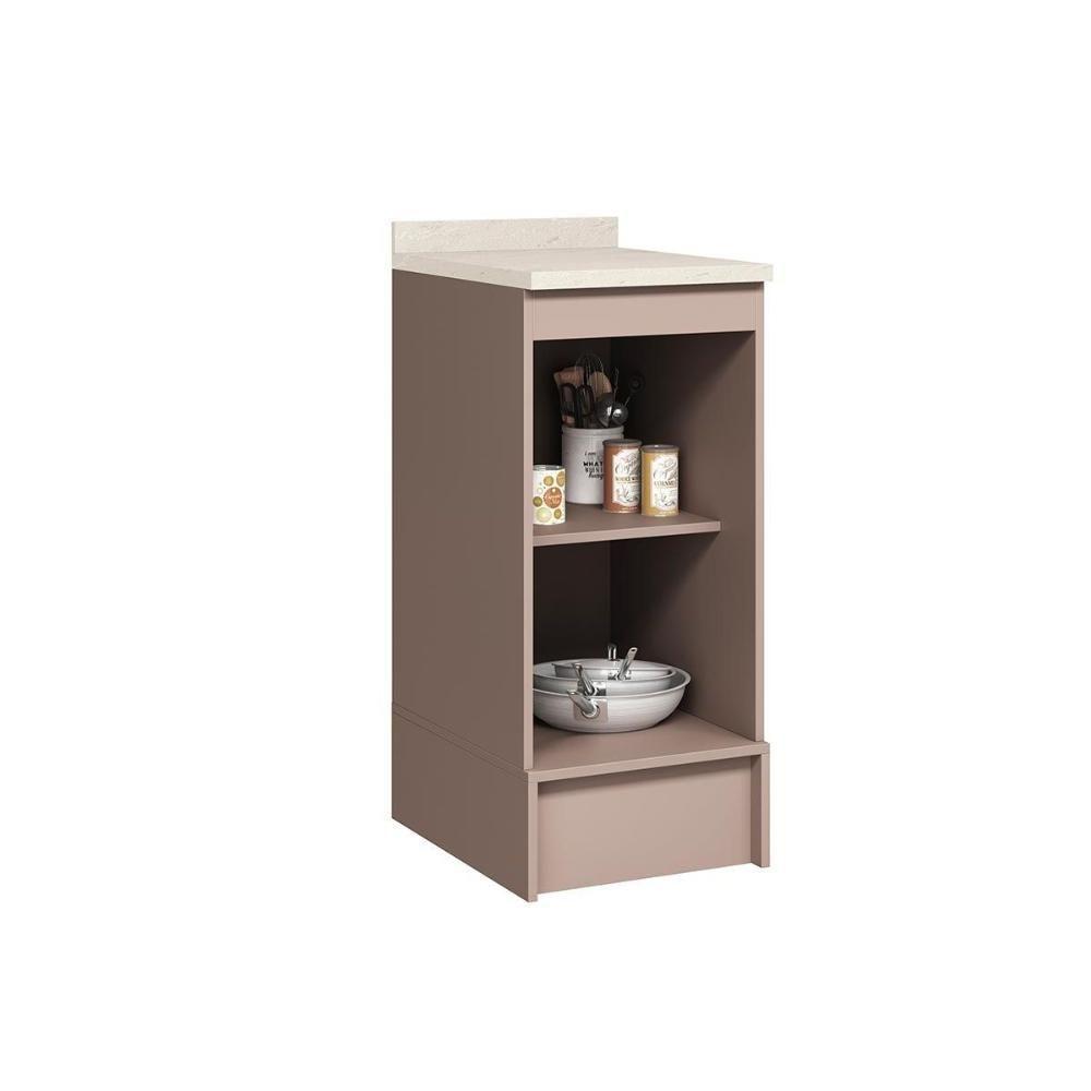 Balcão De Cozinha Modulado Com Tampo Malta 2628 Com 1 Porta 40cm Duna - 3