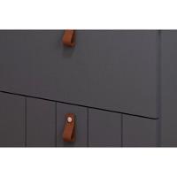 Balcão P- Banheiro Milano 1 Porta E 1 Gaveta C- Cuba 60cm Titanium-freijo - Mgm - 6