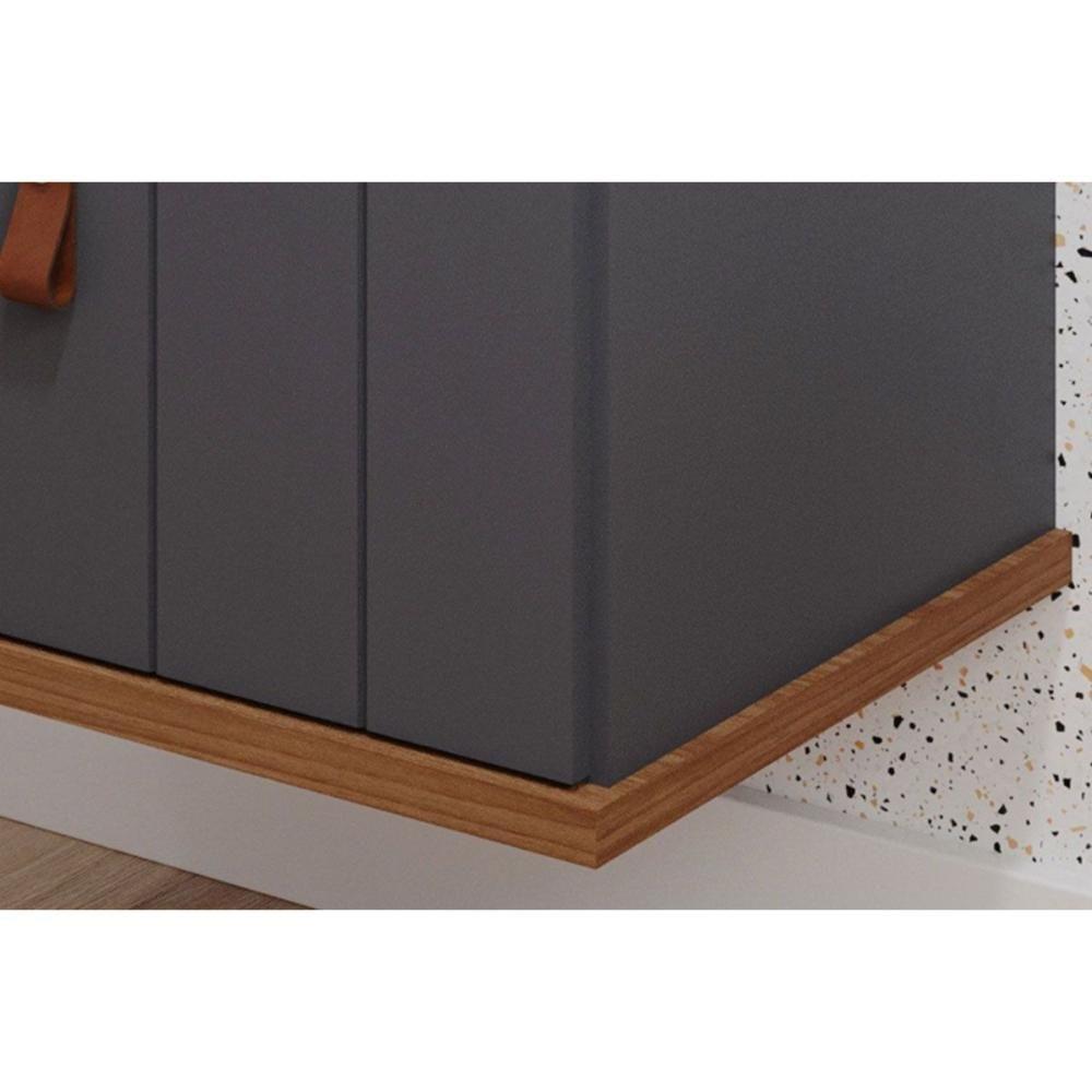 Balcão P- Banheiro Milano 1 Porta E 1 Gaveta C- Cuba 80cm Cappuccino-freijo - Mgm - 7