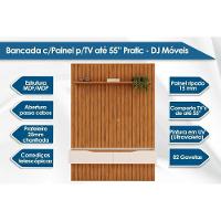 Home P- Tv Até 55 Pol Pratic Ripado C- 2 Gavetas 143x240cm Cedro-bali - Dj Móveis - 2