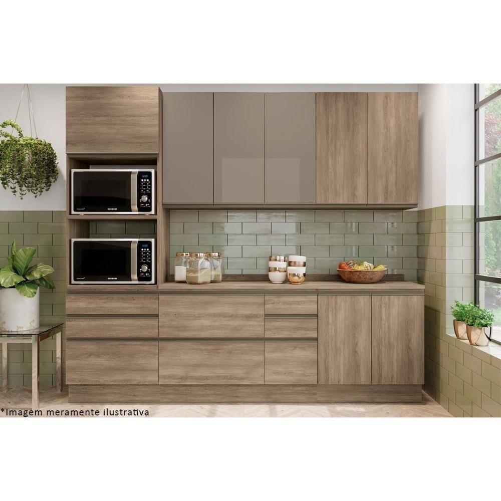 Armário Aéreo Cozinha Modulado Maxxi G764 Com 2 Portas 80cm Canela - 4