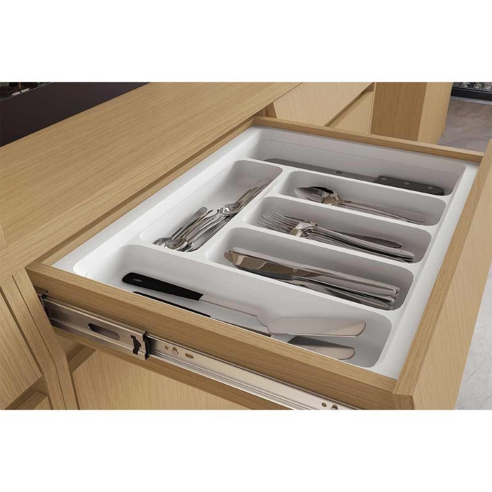 Balcão De Cozinha Modulado Simone Mendes Para Pia Sem Tampo Com 2 Portas E 2 Gavetas 120cm Carvalho Cinza - 8