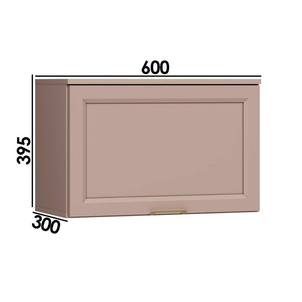 Armário Aéreo Cozinha Modulado Malta 2638 Geladeira Com 1 Porta Basculante 60cm Duna - 3