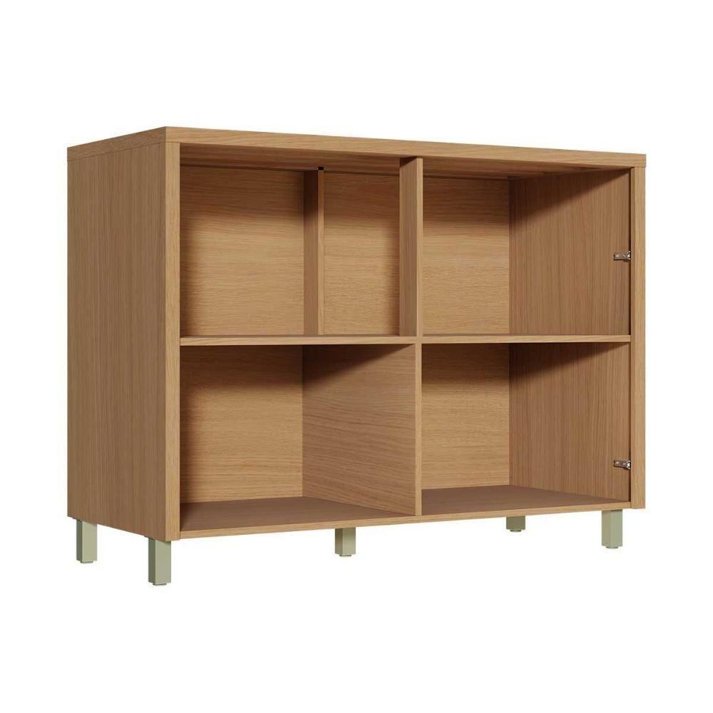 Balcão De Cozinha Modulado Com Tampo Condessa Com 2 Portas 120cm Carvalho Cinza - 2