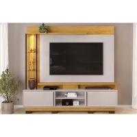 Estante P- Sala Até 70 Polegadas Martino C- Prateleira Nichos E Pés 200x190cm Cedro-bali - Dj Móveis - 1