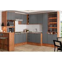 Armário Aéreo Cozinha Modulado Bella 2604 Canto Reto Com 2 Portas 94cm Branco - 4