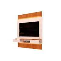 Home P- Tv Até 75 Polegadas Hit 1900 Extensível 100% Mdf C- Led De 240 A 290cm Freijó-off White - Dj Móveis - 2