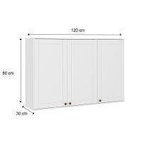 Armário De Cozinha Modulado Bella 2601 Com 3 Portas 120cm Nogal Cinza - 3