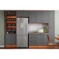 Armário De Cozinha Modulado Bella 2601 Com 3 Portas 120cm Nogal Cinza - 4