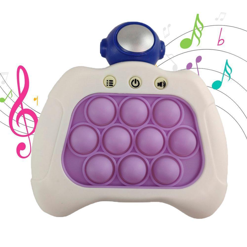 Pop It Mini Game Fidget Sensorial 4 Modos Astronauta Luz Som Portatil Criança Jogo Ansiedade - 1