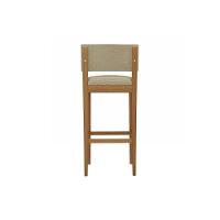 Banqueta De Cozinha Noa Madeira Maciça 1bmm008ca 1un Carvalho Bouclê Bege