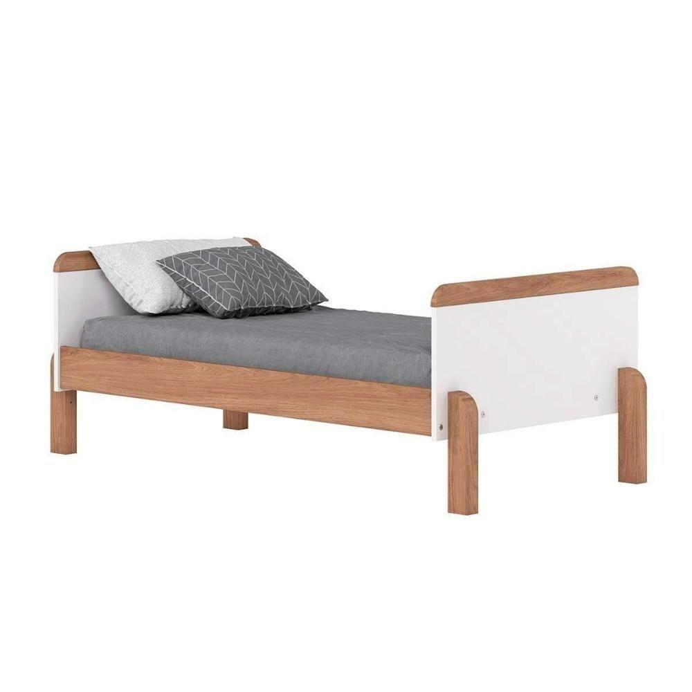 Quarto De Bebê Completo Ternura 2 Peças (1 Cômoda + 1 Berço) Qi92 Branco-jequitiba - Henn - 8