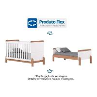 Quarto De Bebê Completo Ternura 2 Peças (1 Cômoda + 1 Berço) Qi92 Branco-jequitiba - Henn - 2