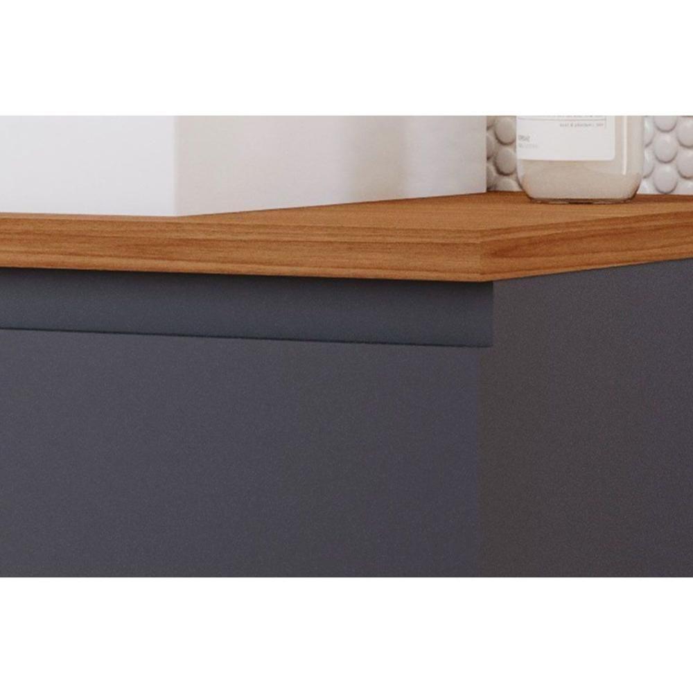 Bancada De Banheiro Balcão Portinari 1 Porta C- Cuba 60cm Cappuccino-freijo - Mgm - 7