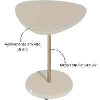 Mesa De Apoio Bel Alta Off White - 3