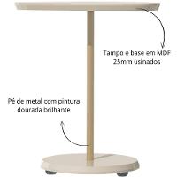 Mesa De Apoio Bel Alta Off White