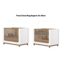 Berço - Mini Cama Infantil Aconchego 2 Em 1 Branco-jequitiba - Henn
