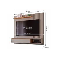 Home P- Tv Até 60 Pol Panamá Plus Ripado C- 1 Porta E Nicho 162x157cm Off White-nature - Permóbili - 2
